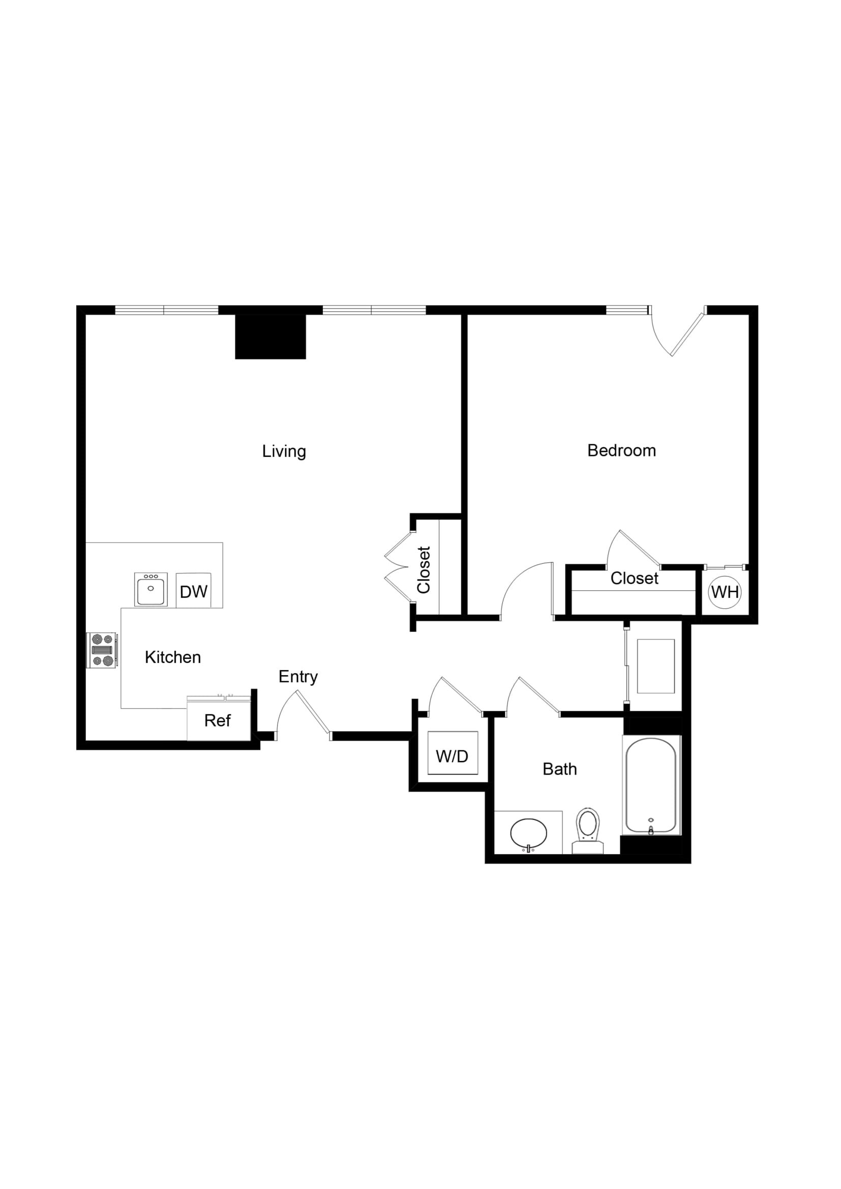 1x1 A09-1 Floor Plan 1x1 A09-1 Floor Plan